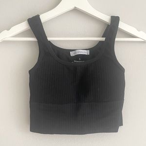 Bundle me! Miss Sparkling fitted ribbed padded tank top. Size: Small